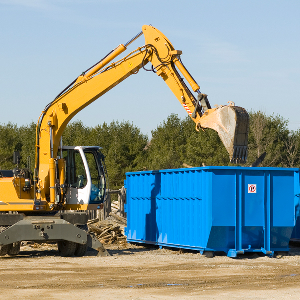 what size residential dumpster rentals are available in China Grove